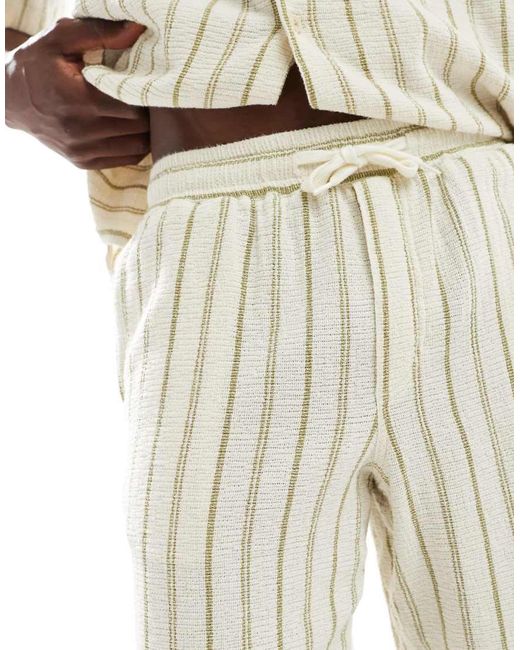 Jack & Jones Natural Co-Ord Texture Short for men