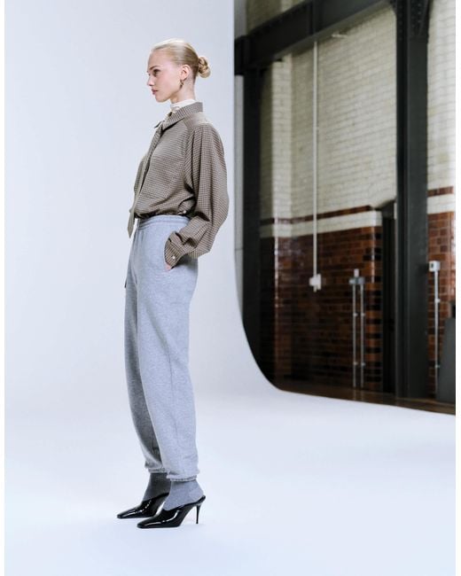 ASOS Gray Ultimate Cuffed Brushback jogger