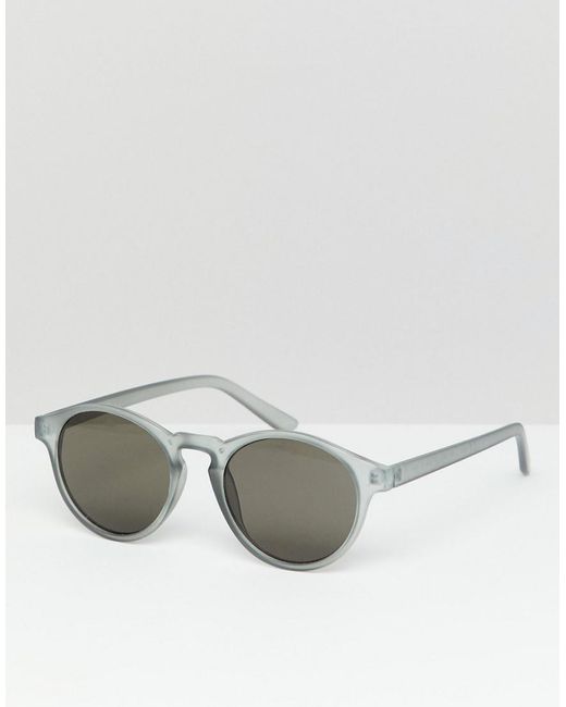 Pull&Bear Sunglasses In Gray for men