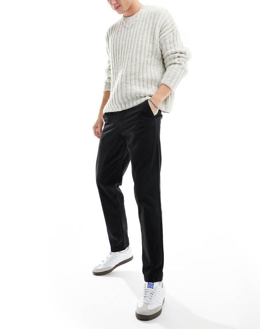 Jack & Jones Black Tapered Chino for men