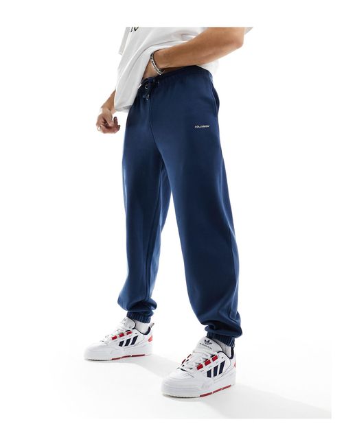 Collusion Blue Logo Trackies for men