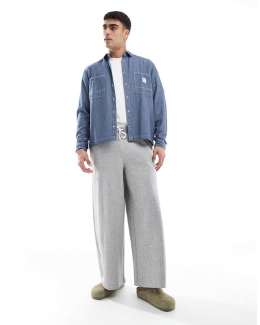ASOS – sehr weite jogginghose in Blue für Herren