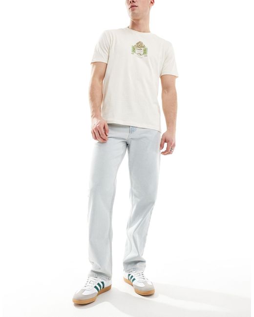 New Look White Relaxed Jeans for men