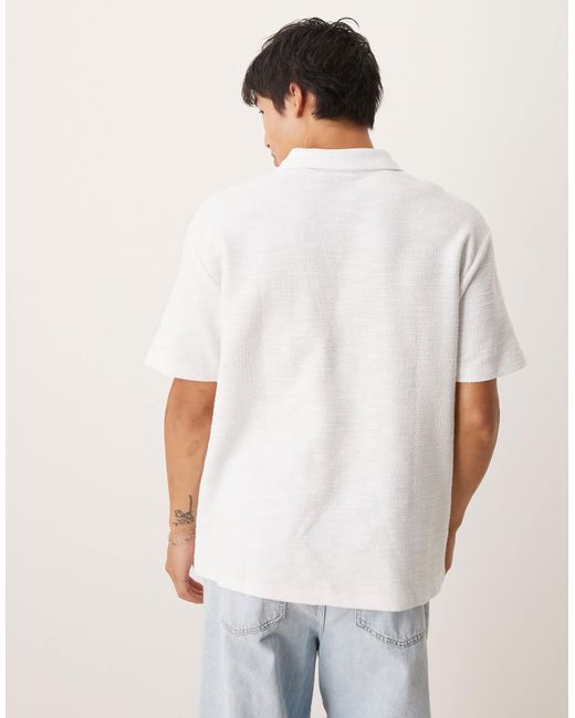 ASOS – relaxed-fit-polohemd in White für Herren