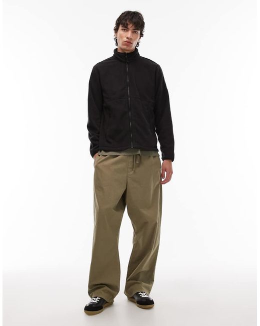 Timberland Black Full Zip Polar Fleece for men