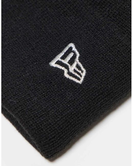 KTZ Black NY Yankees Metallic Cuff Beanie