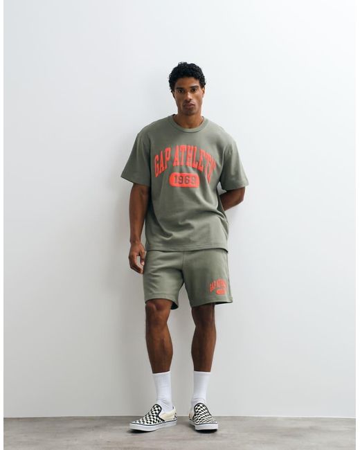 Gap Green Athletic Logo T-Shirt Co-Ord for men