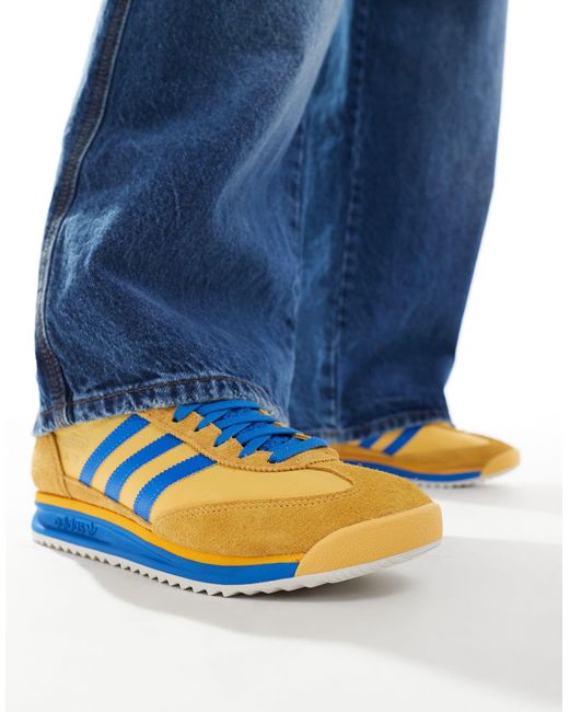 Sl 72 rs - baskets - jaune et bleu Adidas Originals en coloris Blue