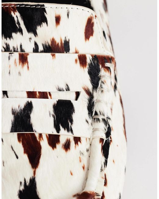 TOPSHOP Multicolor Daniel flache loafer mit eckiger spitze
