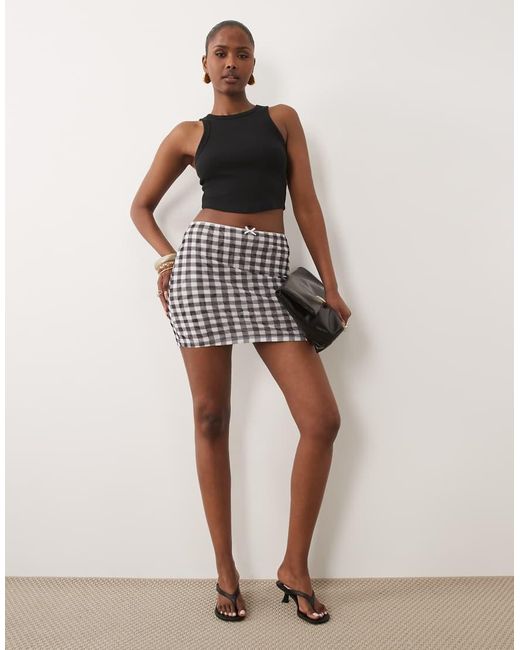 ASOS Black Sheer Mesh Mini Skirt