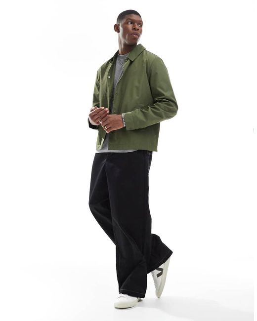 ASOS Green Lightweight Coach Jacket for men