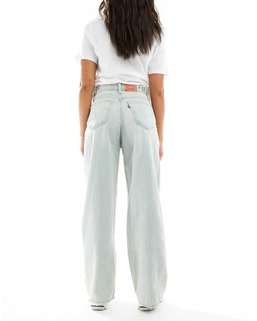 Levi's White Cinch Baggy Jeans