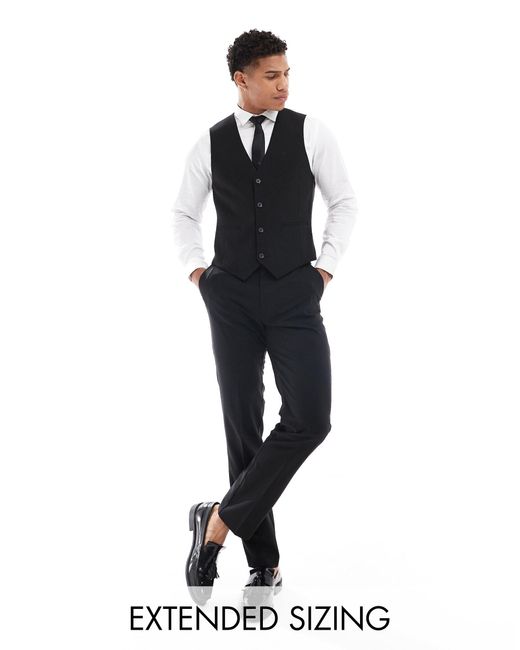 ASOS Black Slim Suit Trousers for men