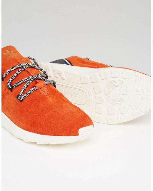 Lyst - Adidas originals Zx Flux Adv X Sneakers In Red ...