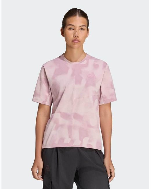 Adidas Originals Pink Terrex Multi Climacool Printed T-shirt