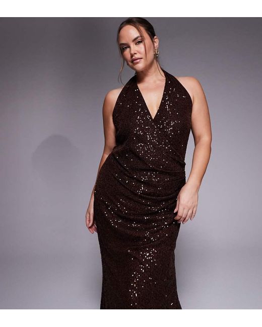 ASOS Asos Design Curve in het Brown