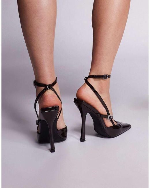 Public Desire Multicolor Idol Pointed Toe Heeled Shoes