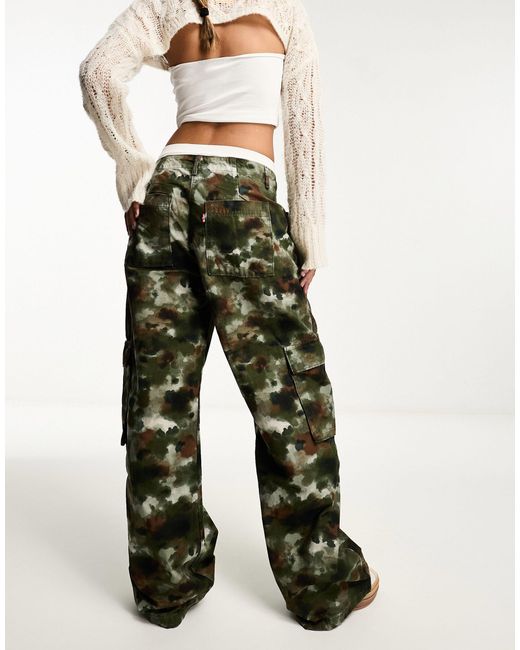 Levi's baggy Cargo Pants in Green Lyst