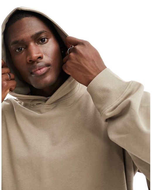 New Look Natural Oversized Hoodie for men