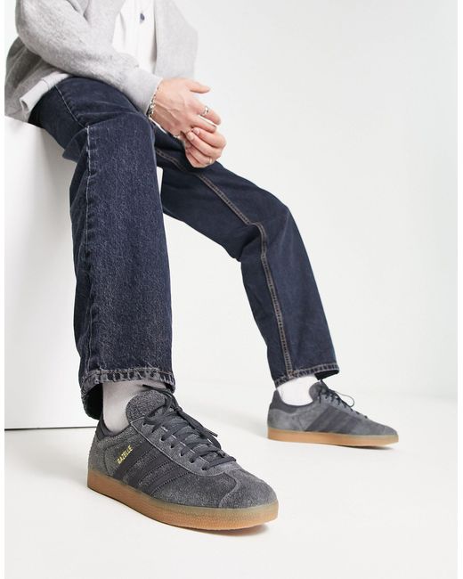 Adidas Originals Gazelle - Sneakers Met Rubberen Zool in het Blue voor heren