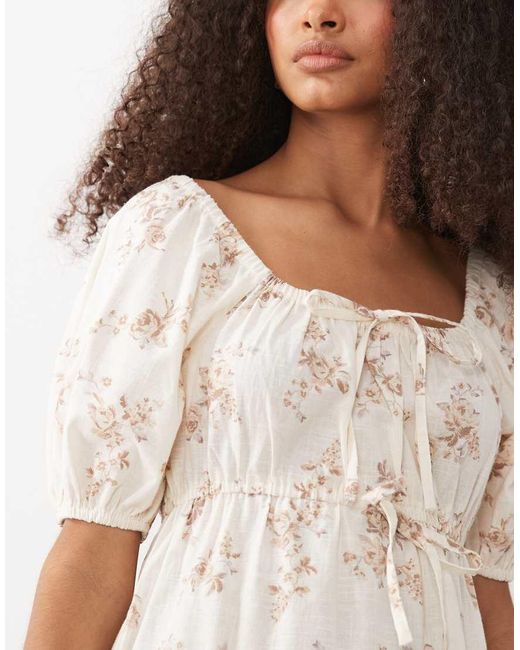 Wednesday's Girl White Wednesdays Gil Mini Tea Dress