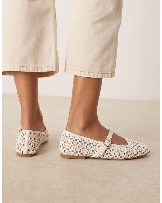 ASOS Natural Lottie Mary Jane Ballets