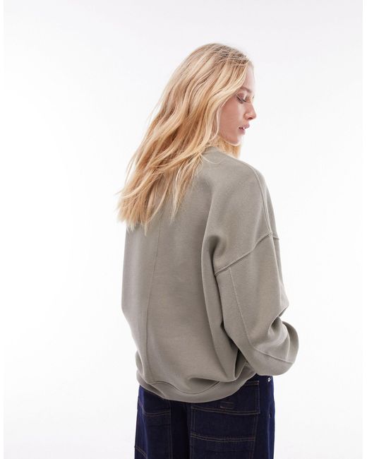 TOPSHOP Gray – hochwertiges sweatshirt