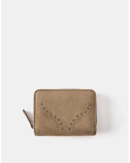 Pull&Bear Natural Studded Wallet