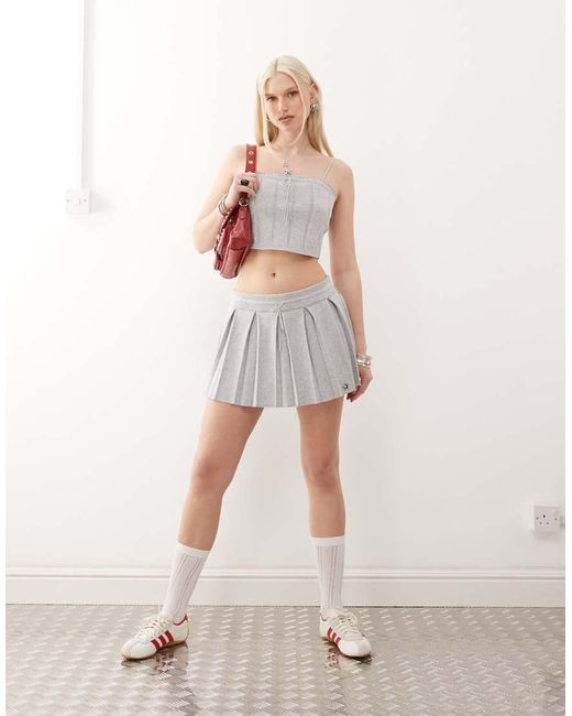 Tommy Hilfiger Gray Tommy Girl Pointelle Knitted Cami Top