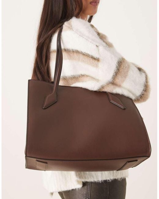 ASOS Brown Boxy Tote Bag