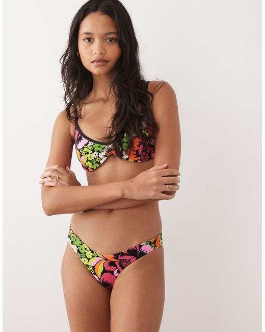 Rip Curl Multicolor Rip Curl X Farm Rio Floral Print Underwire Bikini Top