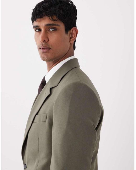 ASOS Green Skinny Suit Jacket for men