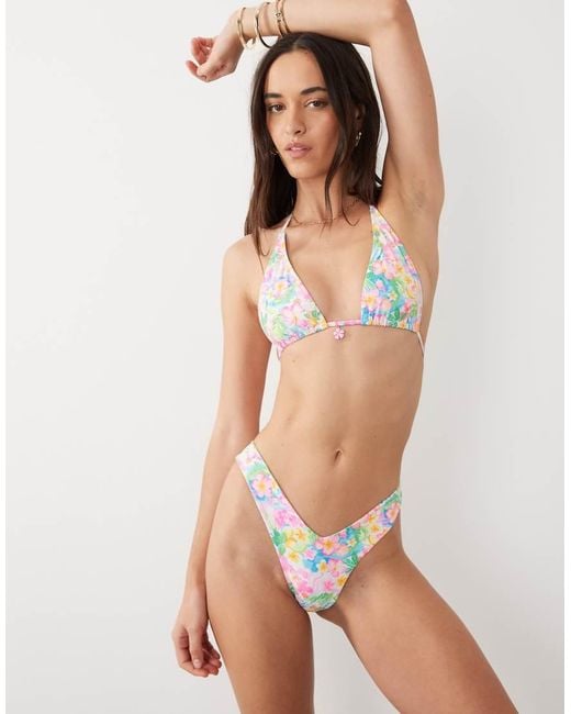 Kulani Kinis Green Summer Daydreams Y Thong Bikini Bottom