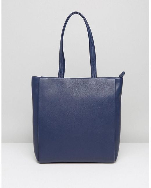 Jaeger Blue Icon Leather Bag