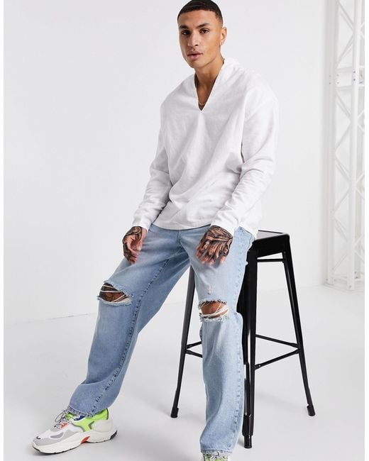 asos linen top