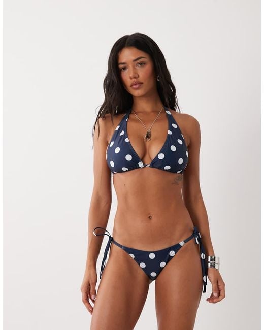 Peek & Beau Blue Tie Side Bikini Bottom