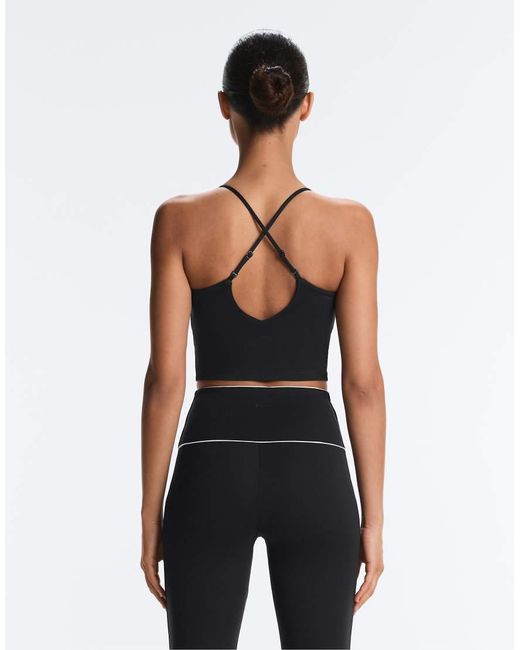 Oysho Blue Comfortlux Tank Top With Adjustable Straps