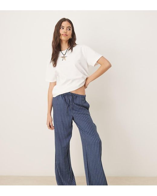 Pantalones Azules A Rayas De Pernera Ancha De JDY Tall de color Blue