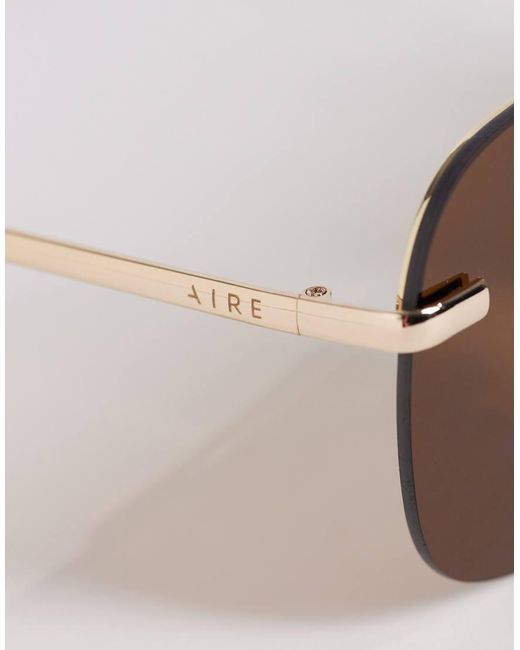 Aire Metallic Venatici Rimless Shield Sunglasses