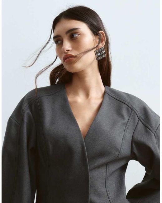 ARRANGE Black Twill Sculpted Blazer Co-Ord