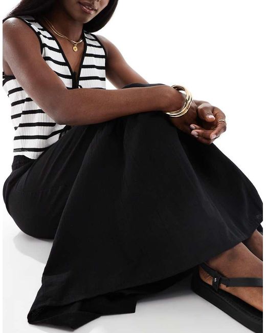 Vero Moda Boho Maxirok in het Black