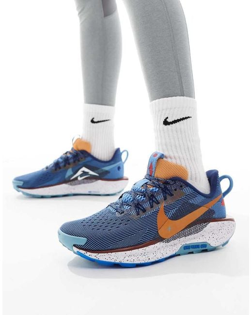 Nike Blue Pegasus Reactx Trail 5 Trainers