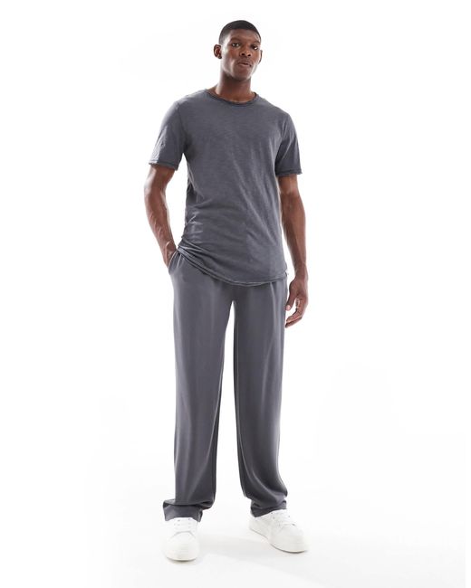 Only & Sons Blue Basic T-shirt for men