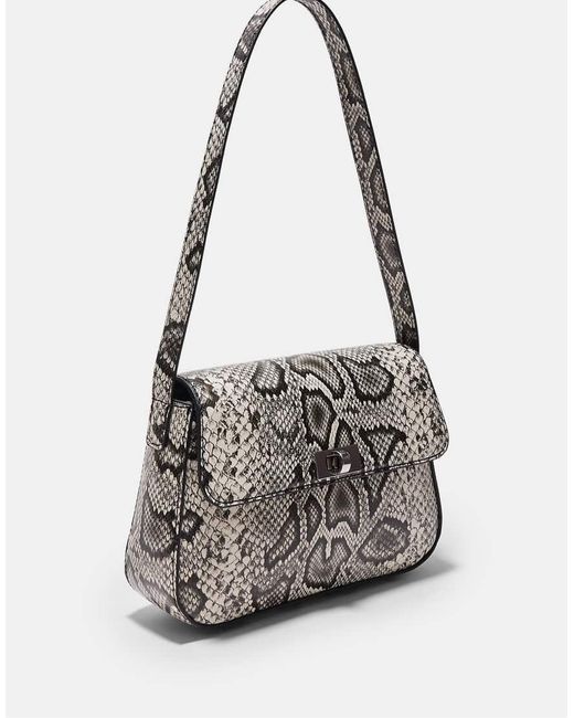 Stradivarius White Shoulder Bag With Flap
