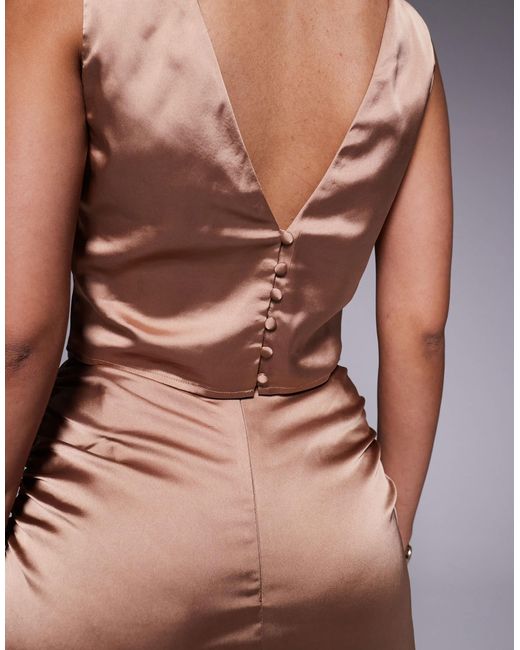 TFNC London Gray – cropped-satin-top