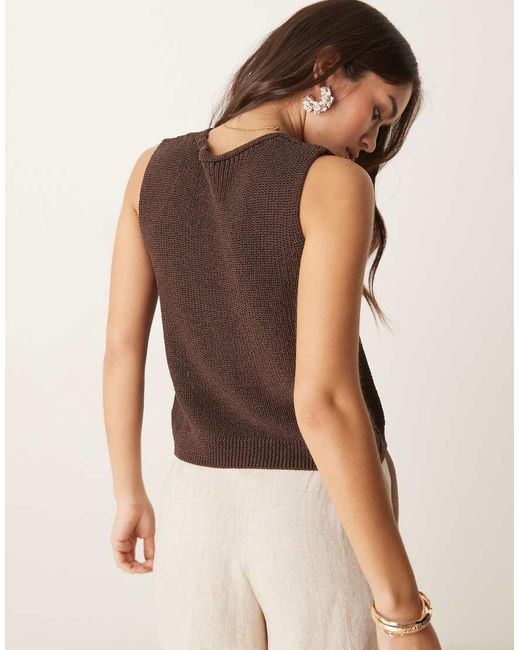 Mango Natural Lightweight Knitted Vest