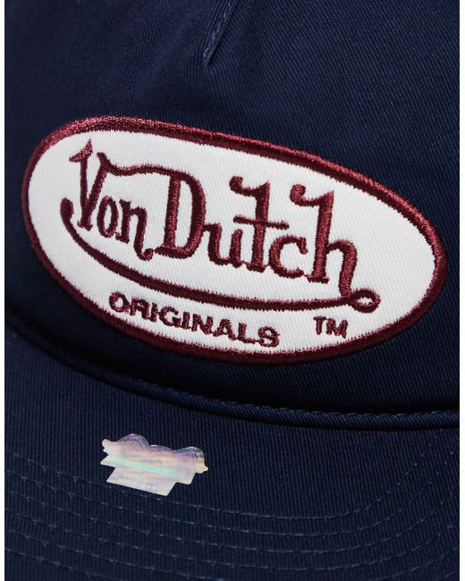 Utica - cappellino non strutturato di Von Dutch in Blue