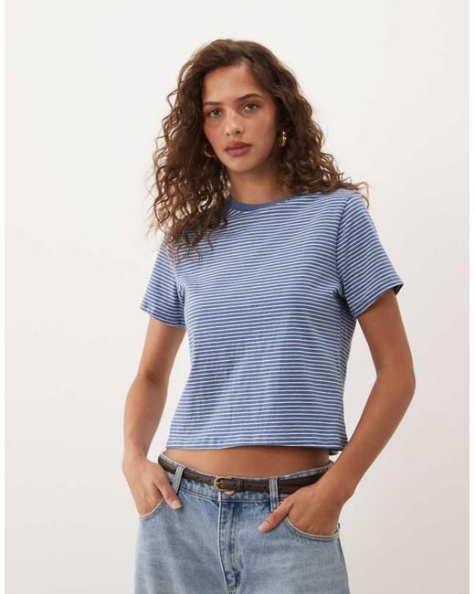 Abercrombie & Fitch Blue Short Sleeve Skimming T-shirt