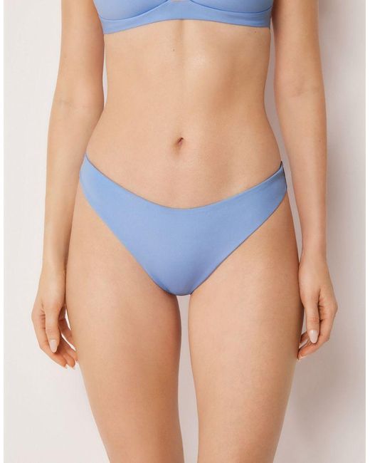 Calzedonia Blue Premium Fit Brazilian Bikini Bottom