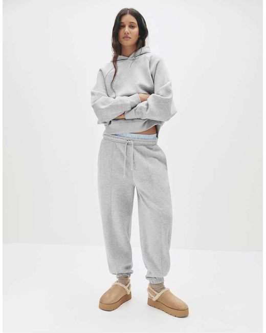 Pull&Bear Gray Oversized Hoodie
